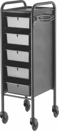 Piccolo 84/5 schwarz pulverbschichtet, Efalock