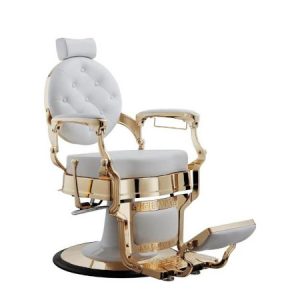 Barberstuhl Buzz Gold White