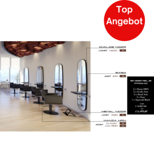 Friseureinrichtung Set Ensemble, Friseurmöbel,