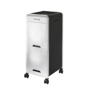 Silber Rollcontainer mit zwei Schubladen