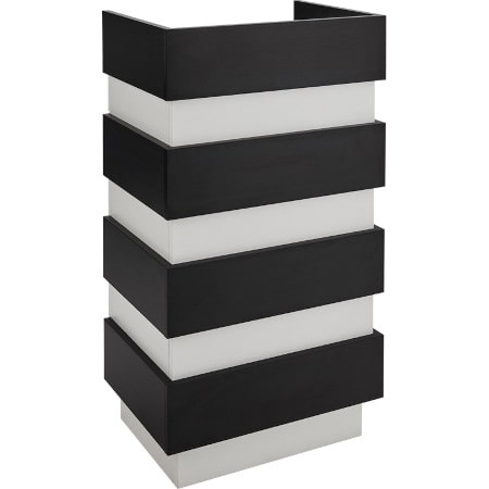 Moderne weiße und schwarze Empfangstheke