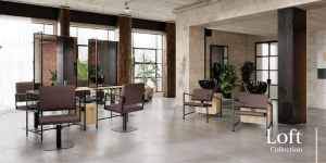 Friseureinrichtung Loft-Stil