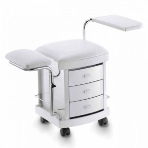 mobiler Pedikürhocker mit Fußauflage "Pedi Master Excel"