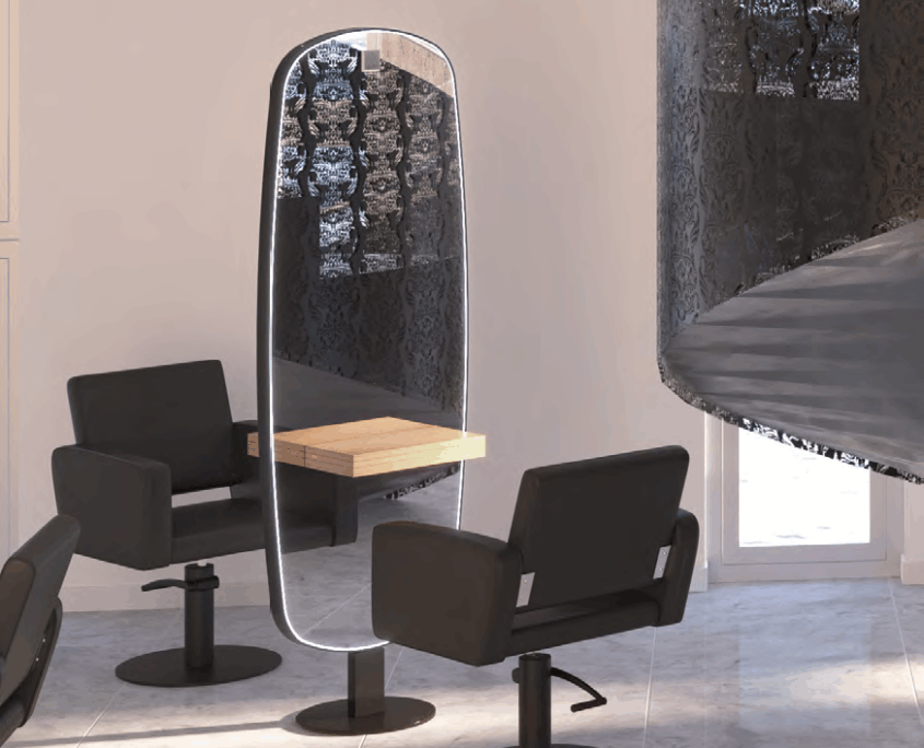 midnight_Ovalis_double Friseureinrichtung Saloneinrichtung Ideen Inspiration
