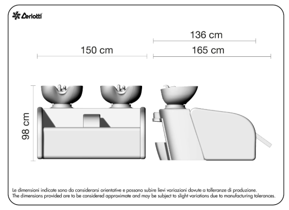 Waschsofa Zeno Maße