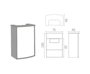 Maße Hi-Pod von Salon Ambience