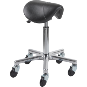 CliCTEC-Classic-Rollhocker-Saddle-Lady-fit_silber_Efalock